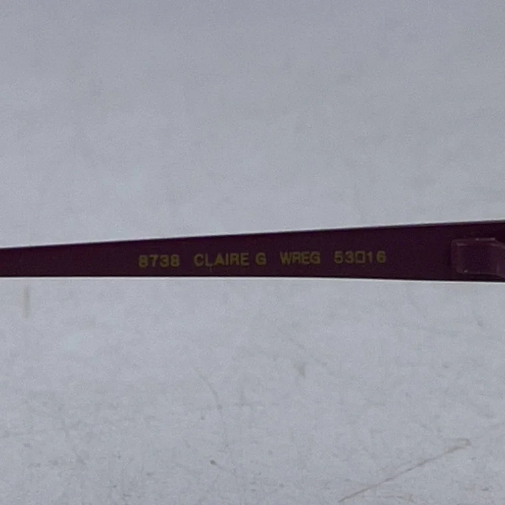 Bevel Claire G‎ 8738 Womens Eyeglasses Frame Red Metal Full Rim Cat Eye 53-16